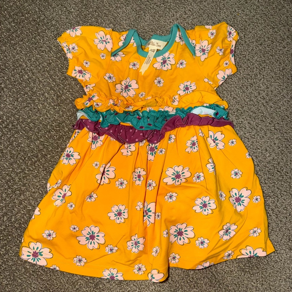 Matilda Jane Yellow and Purple Floral Dress